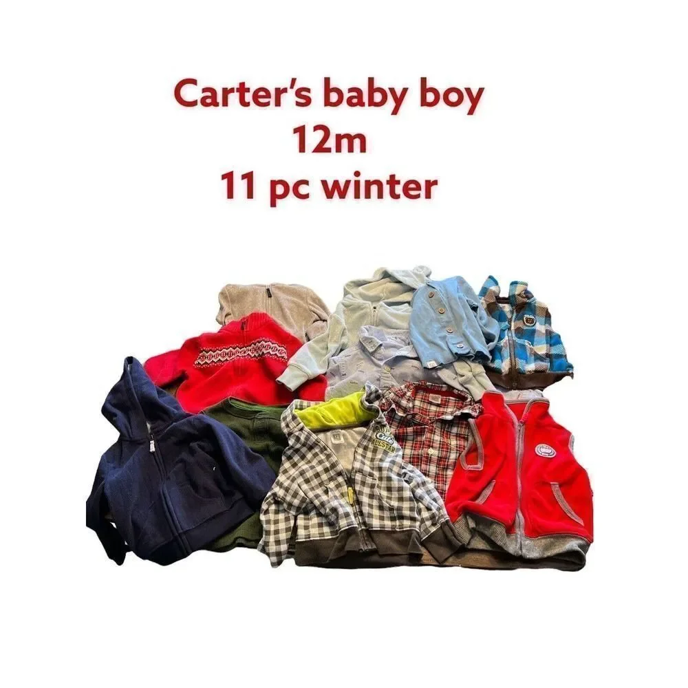 Baby Bundle Carter's Boy 12m 11 pc Winter #D173